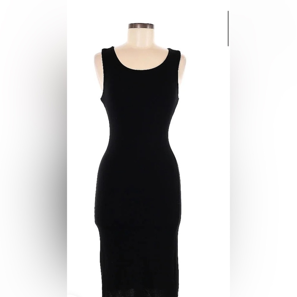 Velvet torch midi scoop neck dress